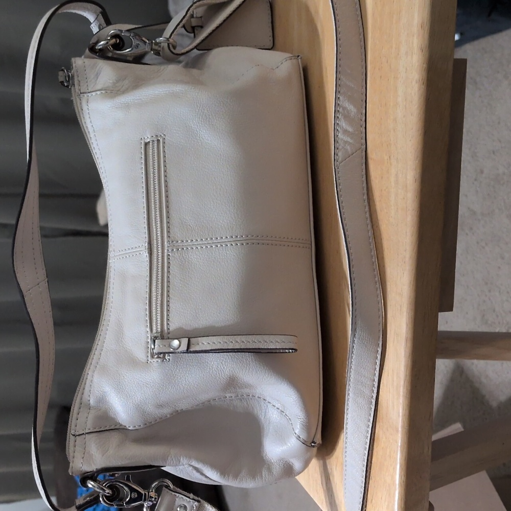 Tignanello Cream Bag With Multicolor Lining - Picture 4 of 11